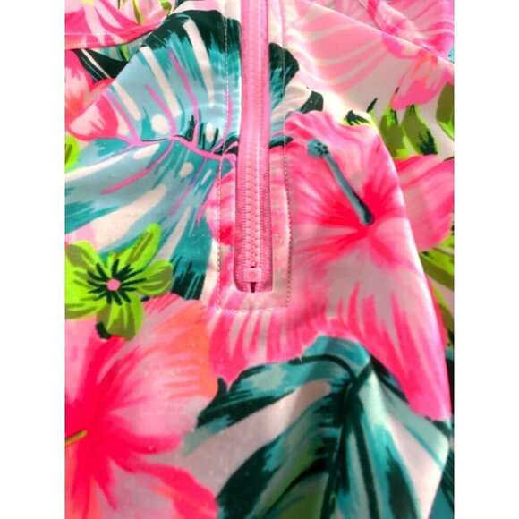 Wonder Nation Toddler Girls Bathing Suit Multicolored Hawaii Print Long Sleeve Z - Picture 6 of 7